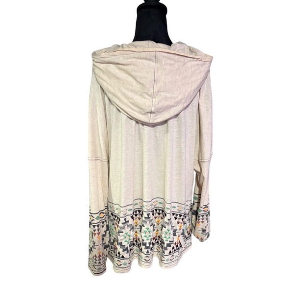 Double D Ranch‎ Aztec Embroidered Hooded Button Up Lightweight Jacket XL - Picture 4 of 9